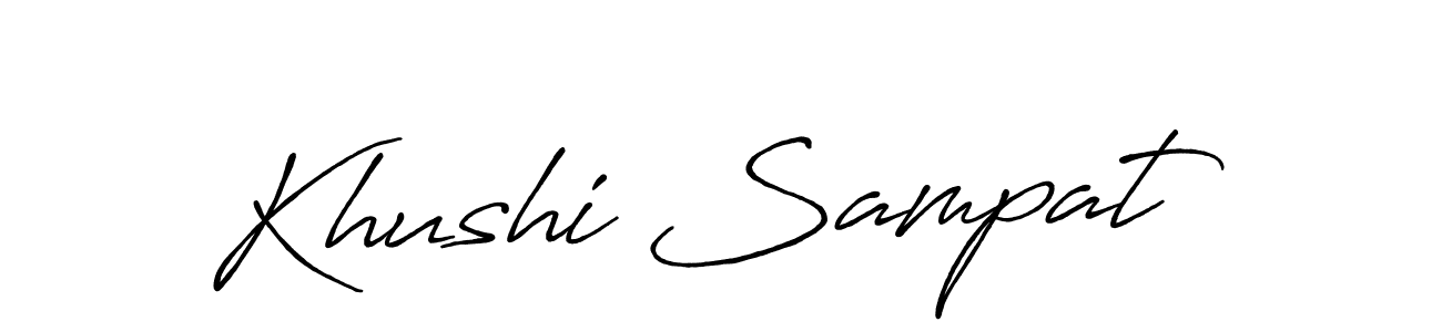 It looks lik you need a new signature style for name Khushi Sampat. Design unique handwritten (Antro_Vectra_Bolder) signature with our free signature maker in just a few clicks. Khushi Sampat signature style 7 images and pictures png