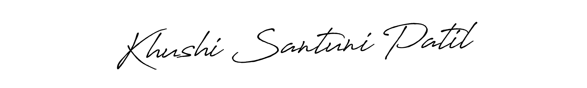 How to make Khushi Santuni Patil signature? Antro_Vectra_Bolder is a professional autograph style. Create handwritten signature for Khushi Santuni Patil name. Khushi Santuni Patil signature style 7 images and pictures png