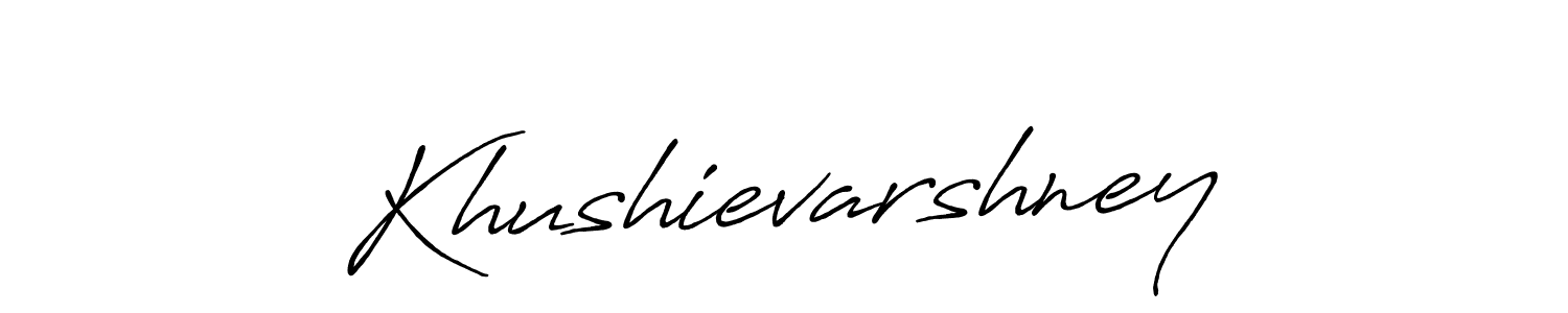 Create a beautiful signature design for name Khushievarshney. With this signature (Antro_Vectra_Bolder) fonts, you can make a handwritten signature for free. Khushievarshney signature style 7 images and pictures png