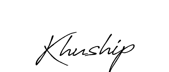 Make a short Khuship signature style. Manage your documents anywhere anytime using Antro_Vectra_Bolder. Create and add eSignatures, submit forms, share and send files easily. Khuship signature style 7 images and pictures png