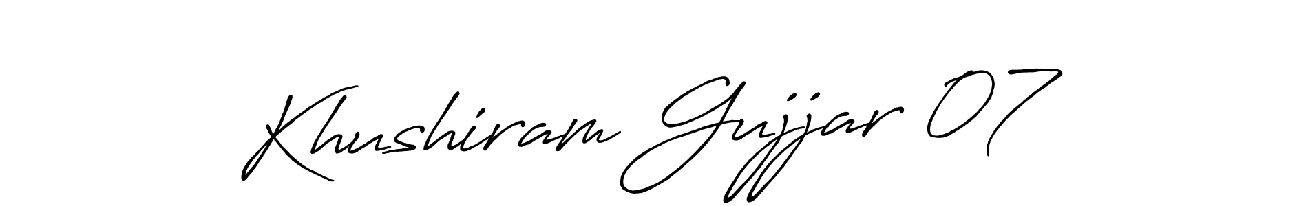 Check out images of Autograph of Khushiram Gujjar 07 name. Actor Khushiram Gujjar 07 Signature Style. Antro_Vectra_Bolder is a professional sign style online. Khushiram Gujjar 07 signature style 7 images and pictures png