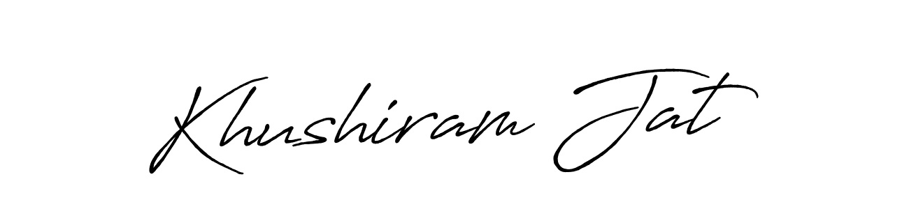 It looks lik you need a new signature style for name Khushiram Jat. Design unique handwritten (Antro_Vectra_Bolder) signature with our free signature maker in just a few clicks. Khushiram Jat signature style 7 images and pictures png