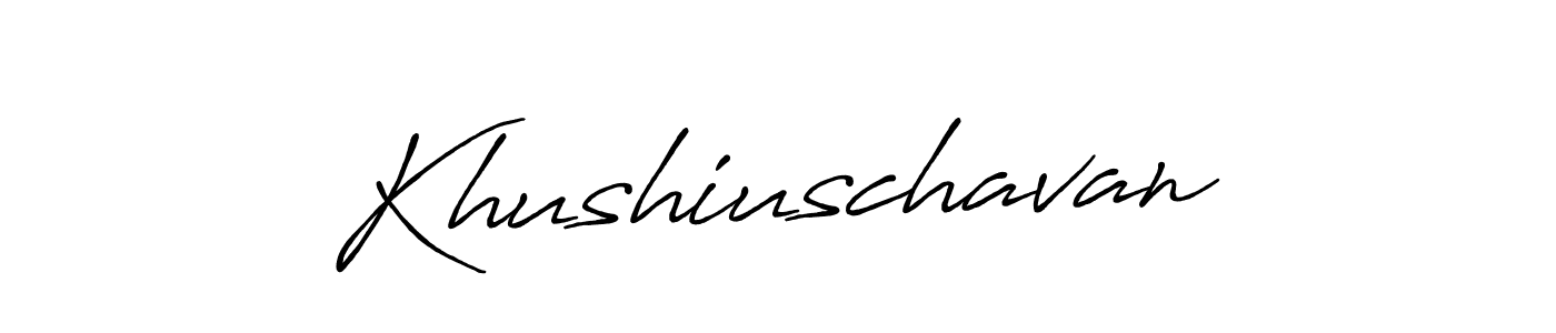 Make a beautiful signature design for name Khushiuschavan. Use this online signature maker to create a handwritten signature for free. Khushiuschavan signature style 7 images and pictures png