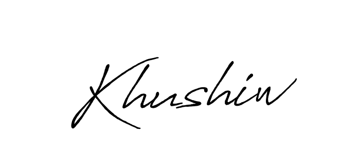 It looks lik you need a new signature style for name Khushiw. Design unique handwritten (Antro_Vectra_Bolder) signature with our free signature maker in just a few clicks. Khushiw signature style 7 images and pictures png