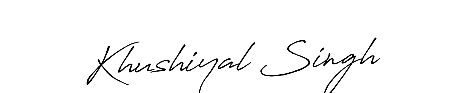 You should practise on your own different ways (Antro_Vectra_Bolder) to write your name (Khushiyal Singh) in signature. don't let someone else do it for you. Khushiyal Singh signature style 7 images and pictures png