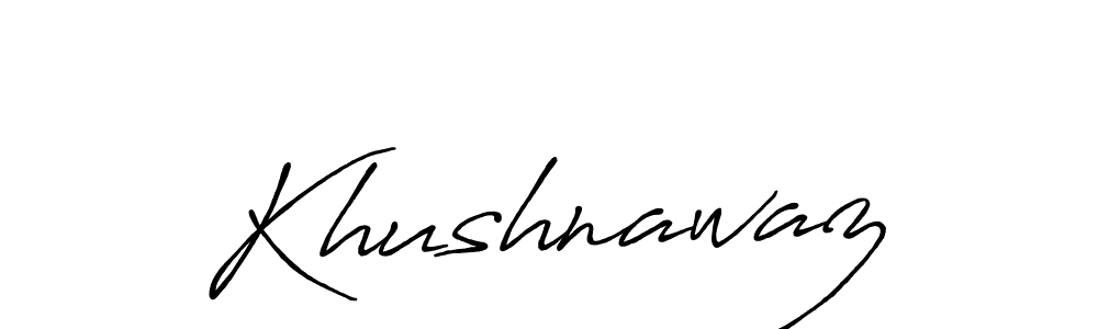 The best way (Antro_Vectra_Bolder) to make a short signature is to pick only two or three words in your name. The name Khushnawaz include a total of six letters. For converting this name. Khushnawaz signature style 7 images and pictures png