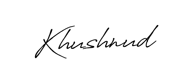 Make a beautiful signature design for name Khushnud. Use this online signature maker to create a handwritten signature for free. Khushnud signature style 7 images and pictures png