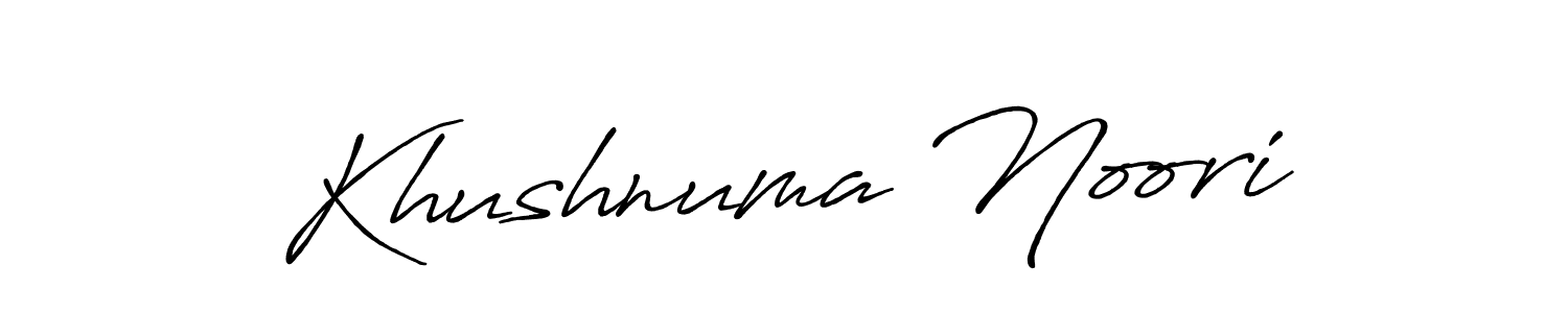 How to make Khushnuma Noori signature? Antro_Vectra_Bolder is a professional autograph style. Create handwritten signature for Khushnuma Noori name. Khushnuma Noori signature style 7 images and pictures png