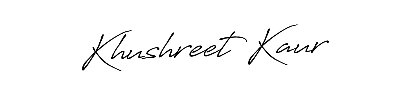 Also You can easily find your signature by using the search form. We will create Khushreet Kaur name handwritten signature images for you free of cost using Antro_Vectra_Bolder sign style. Khushreet Kaur signature style 7 images and pictures png
