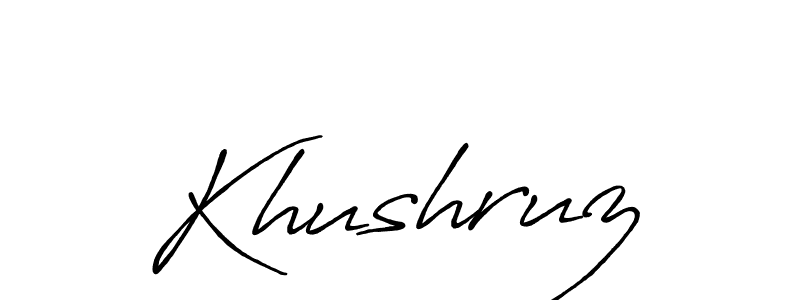 It looks lik you need a new signature style for name Khushruz. Design unique handwritten (Antro_Vectra_Bolder) signature with our free signature maker in just a few clicks. Khushruz signature style 7 images and pictures png