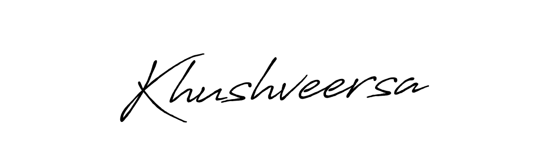 Make a beautiful signature design for name Khushveersa. Use this online signature maker to create a handwritten signature for free. Khushveersa signature style 7 images and pictures png