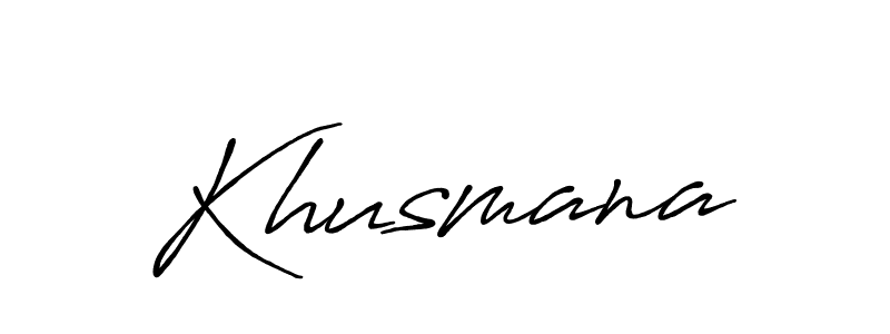 Khusmana stylish signature style. Best Handwritten Sign (Antro_Vectra_Bolder) for my name. Handwritten Signature Collection Ideas for my name Khusmana. Khusmana signature style 7 images and pictures png