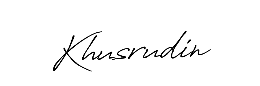 It looks lik you need a new signature style for name Khusrudin. Design unique handwritten (Antro_Vectra_Bolder) signature with our free signature maker in just a few clicks. Khusrudin signature style 7 images and pictures png