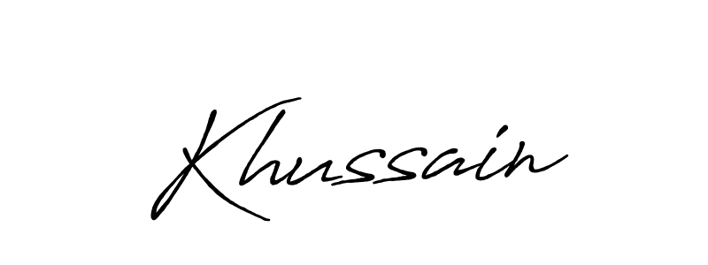 The best way (Antro_Vectra_Bolder) to make a short signature is to pick only two or three words in your name. The name Khussain include a total of six letters. For converting this name. Khussain signature style 7 images and pictures png