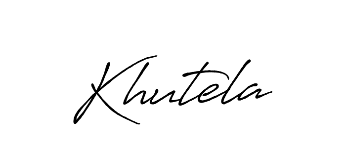 Make a beautiful signature design for name Khutela. Use this online signature maker to create a handwritten signature for free. Khutela signature style 7 images and pictures png