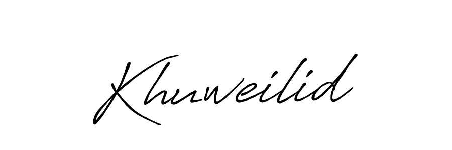 This is the best signature style for the Khuweilid name. Also you like these signature font (Antro_Vectra_Bolder). Mix name signature. Khuweilid signature style 7 images and pictures png