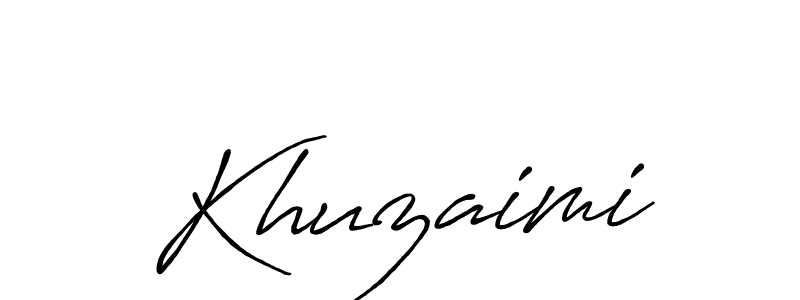if you are searching for the best signature style for your name Khuzaimi. so please give up your signature search. here we have designed multiple signature styles  using Antro_Vectra_Bolder. Khuzaimi signature style 7 images and pictures png