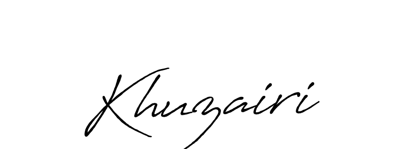 It looks lik you need a new signature style for name Khuzairi. Design unique handwritten (Antro_Vectra_Bolder) signature with our free signature maker in just a few clicks. Khuzairi signature style 7 images and pictures png