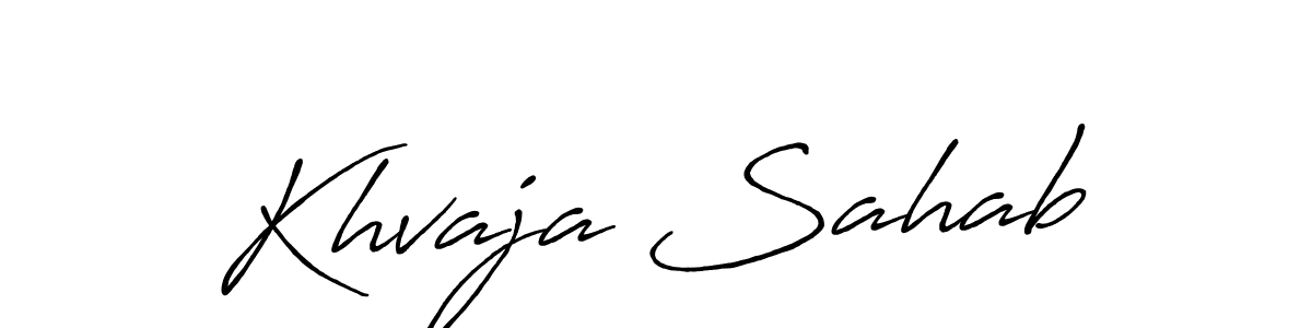 Once you've used our free online signature maker to create your best signature Antro_Vectra_Bolder style, it's time to enjoy all of the benefits that Khvaja Sahab name signing documents. Khvaja Sahab signature style 7 images and pictures png