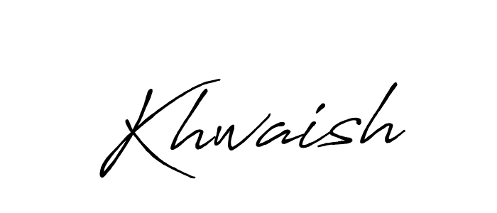 How to make Khwaish signature? Antro_Vectra_Bolder is a professional autograph style. Create handwritten signature for Khwaish name. Khwaish signature style 7 images and pictures png