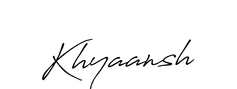 Best and Professional Signature Style for Khyaansh. Antro_Vectra_Bolder Best Signature Style Collection. Khyaansh signature style 7 images and pictures png