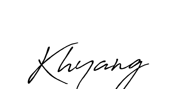 How to make Khyang signature? Antro_Vectra_Bolder is a professional autograph style. Create handwritten signature for Khyang name. Khyang signature style 7 images and pictures png