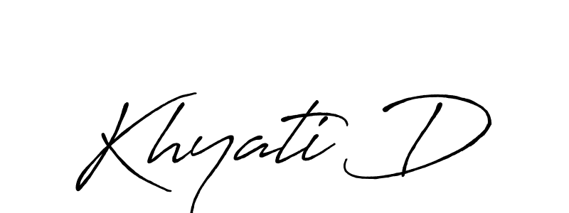 if you are searching for the best signature style for your name Khyati D. so please give up your signature search. here we have designed multiple signature styles  using Antro_Vectra_Bolder. Khyati D signature style 7 images and pictures png