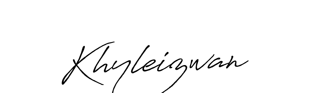 Once you've used our free online signature maker to create your best signature Antro_Vectra_Bolder style, it's time to enjoy all of the benefits that Khyleizwan name signing documents. Khyleizwan signature style 7 images and pictures png