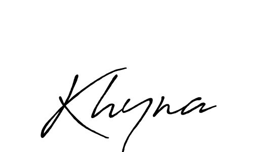 Create a beautiful signature design for name Khyna. With this signature (Antro_Vectra_Bolder) fonts, you can make a handwritten signature for free. Khyna signature style 7 images and pictures png