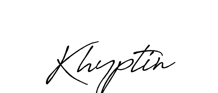 Khyptin stylish signature style. Best Handwritten Sign (Antro_Vectra_Bolder) for my name. Handwritten Signature Collection Ideas for my name Khyptin. Khyptin signature style 7 images and pictures png