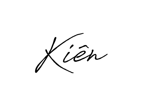 Make a beautiful signature design for name Kiên. Use this online signature maker to create a handwritten signature for free. Kiên signature style 7 images and pictures png