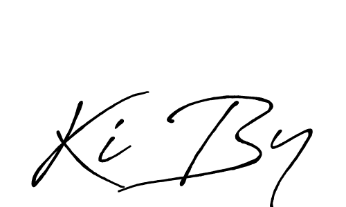 Similarly Antro_Vectra_Bolder is the best handwritten signature design. Signature creator online .You can use it as an online autograph creator for name Ki By. Ki By signature style 7 images and pictures png