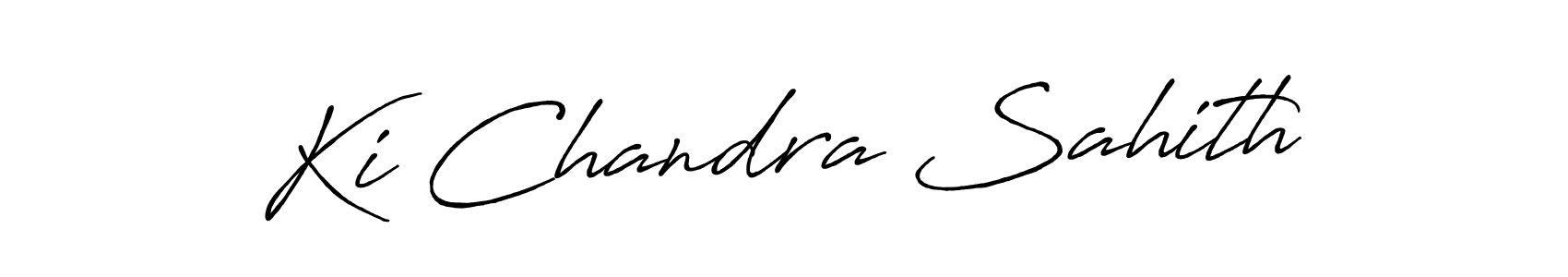 It looks lik you need a new signature style for name Ki Chandra Sahith. Design unique handwritten (Antro_Vectra_Bolder) signature with our free signature maker in just a few clicks. Ki Chandra Sahith signature style 7 images and pictures png