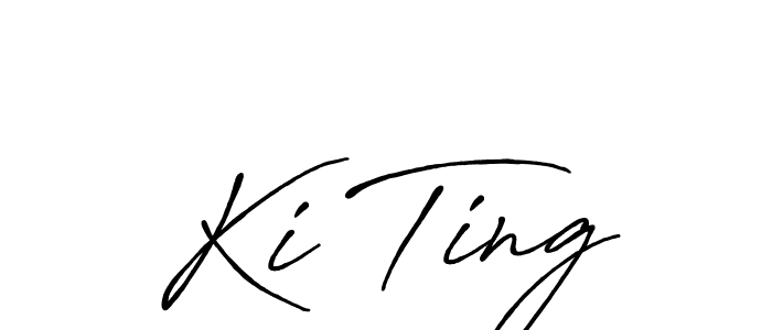 Use a signature maker to create a handwritten signature online. With this signature software, you can design (Antro_Vectra_Bolder) your own signature for name Ki Ting. Ki Ting signature style 7 images and pictures png