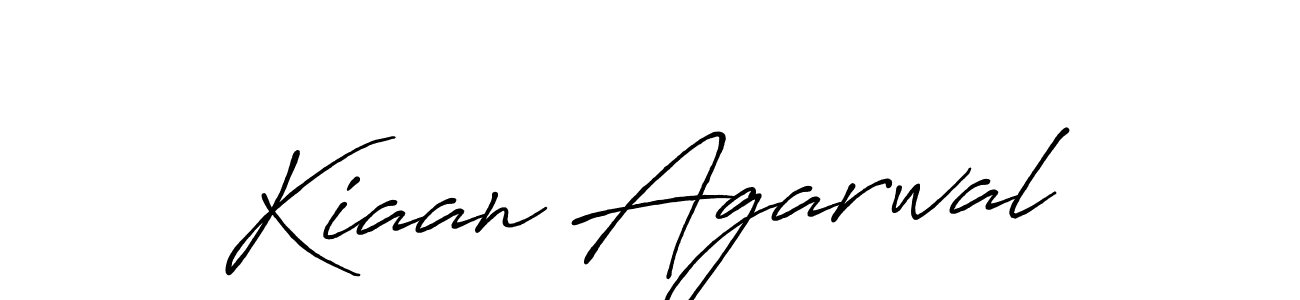 Also we have Kiaan Agarwal name is the best signature style. Create professional handwritten signature collection using Antro_Vectra_Bolder autograph style. Kiaan Agarwal signature style 7 images and pictures png