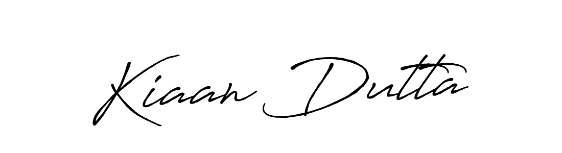 Design your own signature with our free online signature maker. With this signature software, you can create a handwritten (Antro_Vectra_Bolder) signature for name Kiaan Dutta. Kiaan Dutta signature style 7 images and pictures png