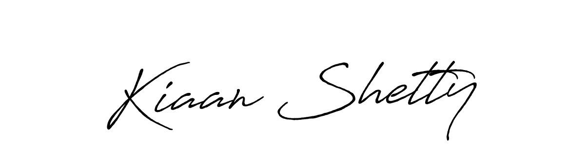 Kiaan Shetty stylish signature style. Best Handwritten Sign (Antro_Vectra_Bolder) for my name. Handwritten Signature Collection Ideas for my name Kiaan Shetty. Kiaan Shetty signature style 7 images and pictures png
