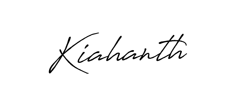 Make a beautiful signature design for name Kiahanth. Use this online signature maker to create a handwritten signature for free. Kiahanth signature style 7 images and pictures png