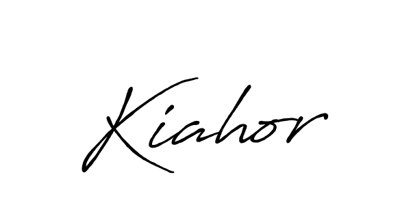 Similarly Antro_Vectra_Bolder is the best handwritten signature design. Signature creator online .You can use it as an online autograph creator for name Kiahor. Kiahor signature style 7 images and pictures png
