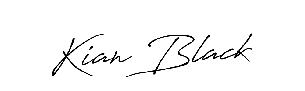 Design your own signature with our free online signature maker. With this signature software, you can create a handwritten (Antro_Vectra_Bolder) signature for name Kian Black. Kian Black signature style 7 images and pictures png