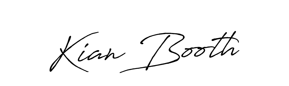 Design your own signature with our free online signature maker. With this signature software, you can create a handwritten (Antro_Vectra_Bolder) signature for name Kian Booth. Kian Booth signature style 7 images and pictures png