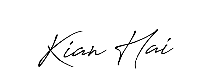 It looks lik you need a new signature style for name Kian Hai. Design unique handwritten (Antro_Vectra_Bolder) signature with our free signature maker in just a few clicks. Kian Hai signature style 7 images and pictures png