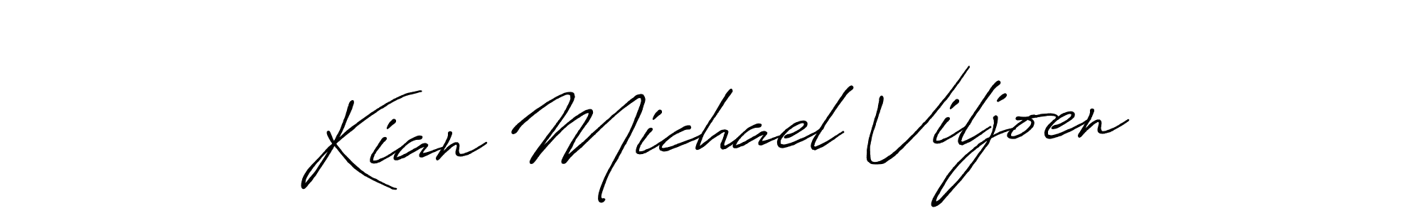 Make a beautiful signature design for name Kian Michael Viljoen. Use this online signature maker to create a handwritten signature for free. Kian Michael Viljoen signature style 7 images and pictures png