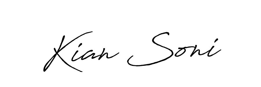Once you've used our free online signature maker to create your best signature Antro_Vectra_Bolder style, it's time to enjoy all of the benefits that Kian Soni name signing documents. Kian Soni signature style 7 images and pictures png