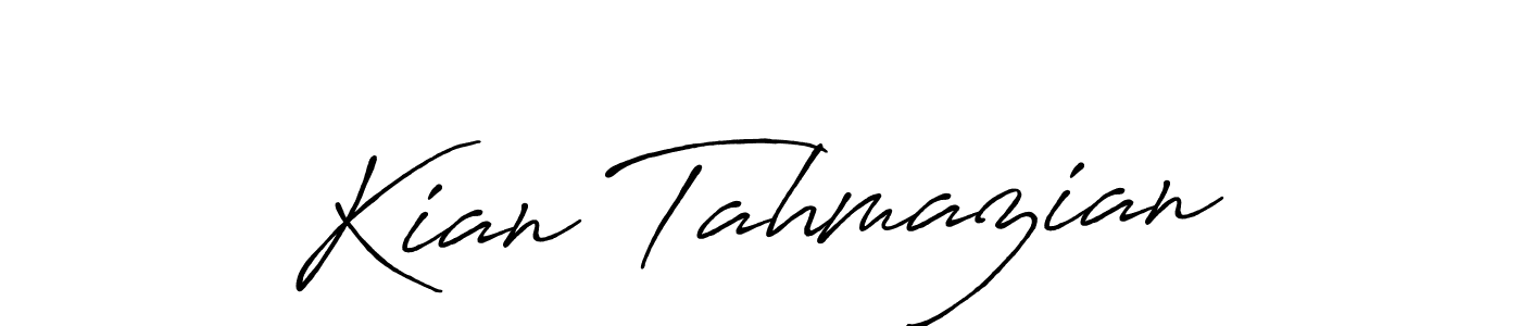 Use a signature maker to create a handwritten signature online. With this signature software, you can design (Antro_Vectra_Bolder) your own signature for name Kian Tahmazian. Kian Tahmazian signature style 7 images and pictures png