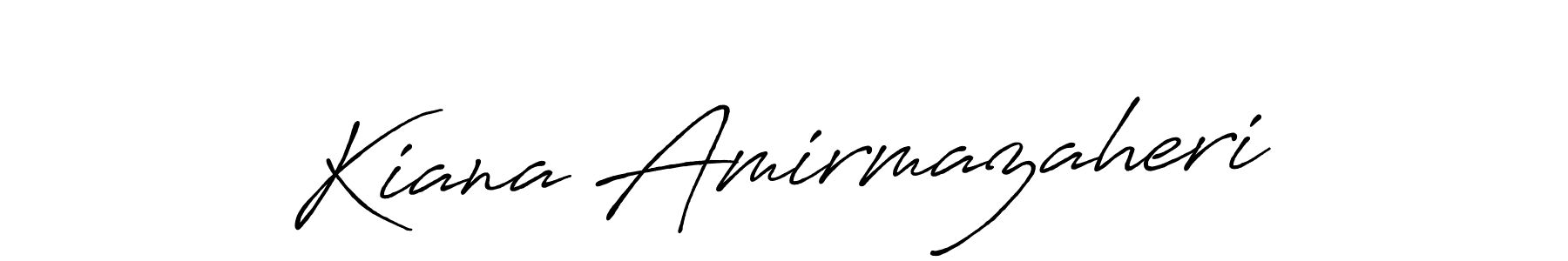 This is the best signature style for the Kiana Amirmazaheri name. Also you like these signature font (Antro_Vectra_Bolder). Mix name signature. Kiana Amirmazaheri signature style 7 images and pictures png