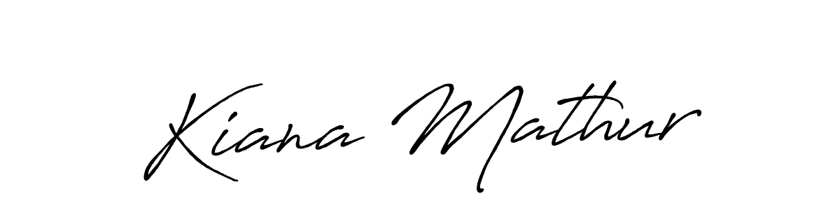 Similarly Antro_Vectra_Bolder is the best handwritten signature design. Signature creator online .You can use it as an online autograph creator for name Kiana Mathur. Kiana Mathur signature style 7 images and pictures png