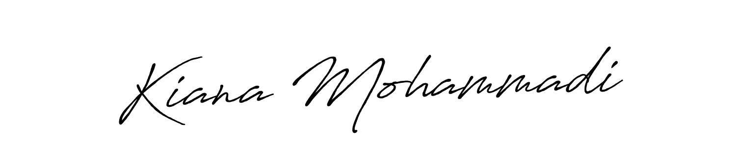 Kiana Mohammadi stylish signature style. Best Handwritten Sign (Antro_Vectra_Bolder) for my name. Handwritten Signature Collection Ideas for my name Kiana Mohammadi. Kiana Mohammadi signature style 7 images and pictures png