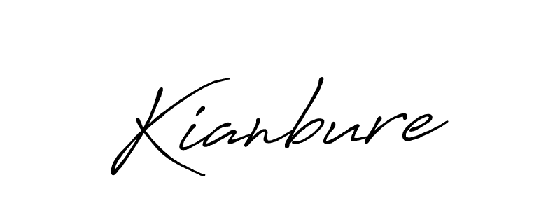 How to make Kianbure name signature. Use Antro_Vectra_Bolder style for creating short signs online. This is the latest handwritten sign. Kianbure signature style 7 images and pictures png