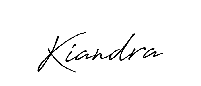 Create a beautiful signature design for name Kiandra. With this signature (Antro_Vectra_Bolder) fonts, you can make a handwritten signature for free. Kiandra signature style 7 images and pictures png